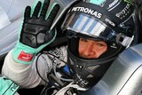 Nico Rosberg celebrates Australian Grand Prix win