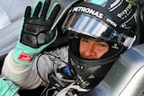 Nico Rosberg celebrates Australian Grand Prix win
