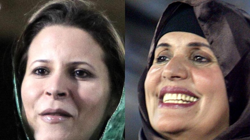 Aisha and Safia Gaddafi