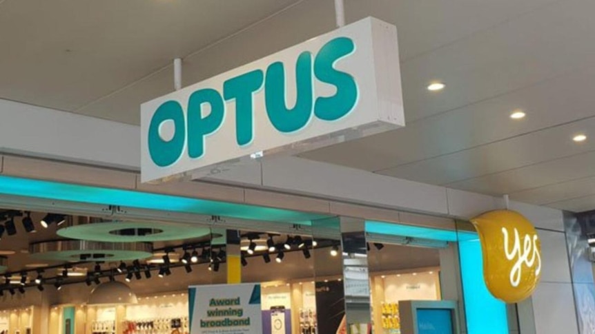 An Optus store front.