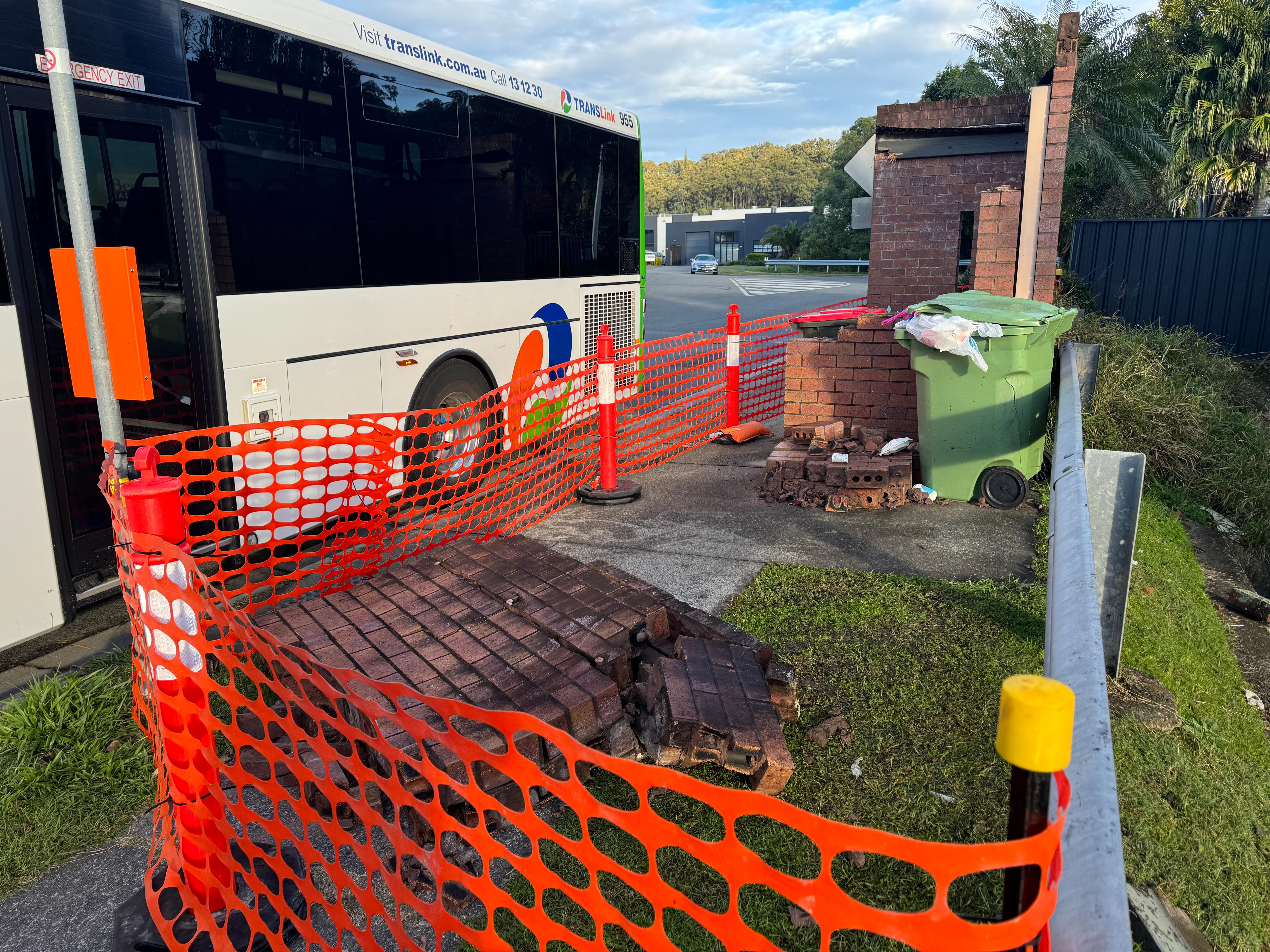 Man undergoes limb-saving surgery after bus hits shelter