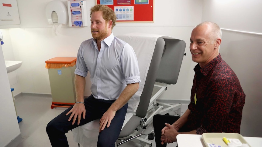 Prince Harry getting HIV tested