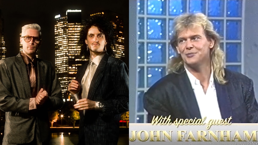 A collage of Client Liaison and John Farnham for Expo Liaison
