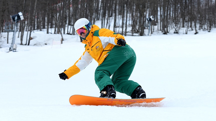 Australian Paralympian Joany Badenhorst training for the Sochi Games