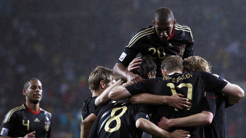 Consolation victory: Germany fell short of the final but finished third for the second straight World Cup.