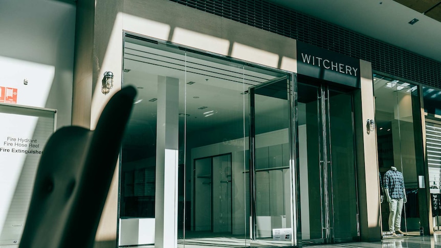 The clothing shop 'Witchery' sits empty