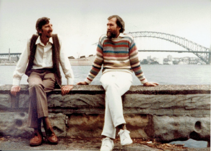 Richard Bradshaw and Jim Henson in Sydney.