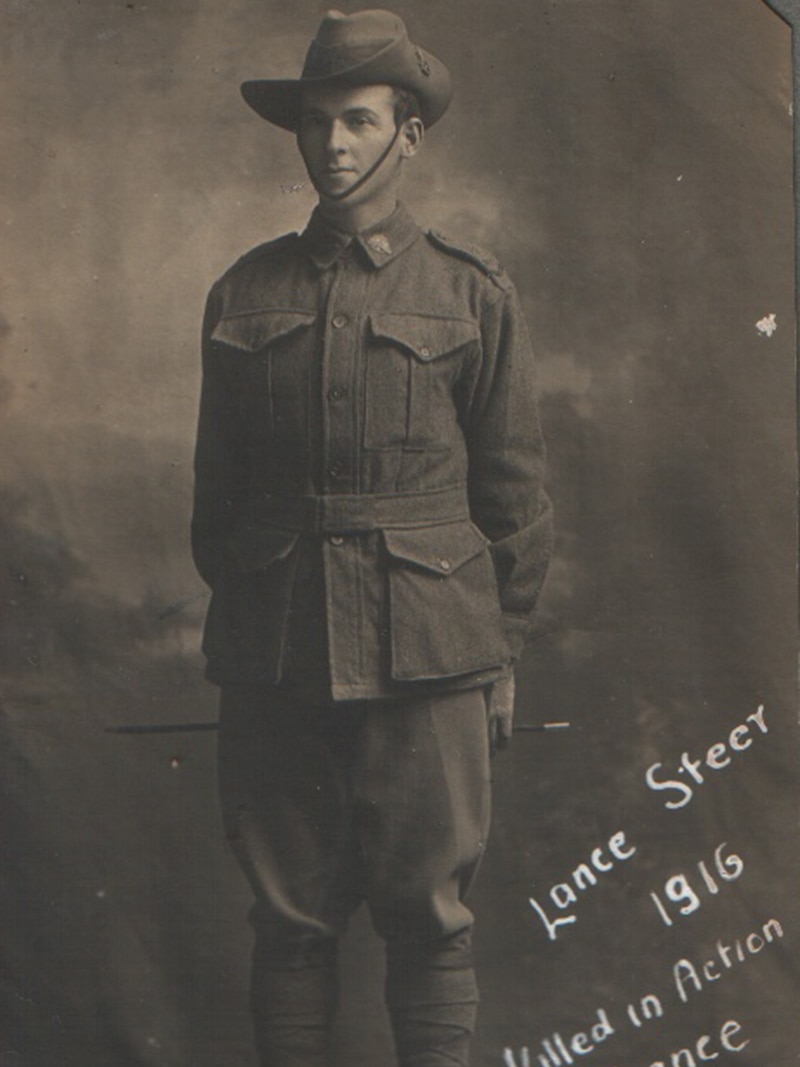 John Lance Steer was one of the 'Bankstown 31' who died in service during WWI