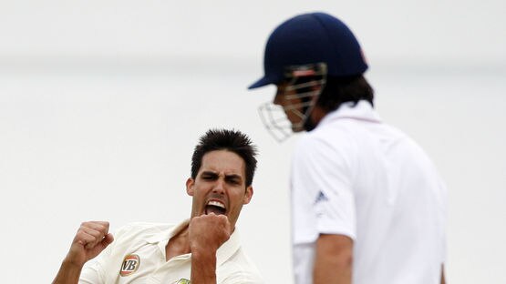 Johnson claims Cook's wicket