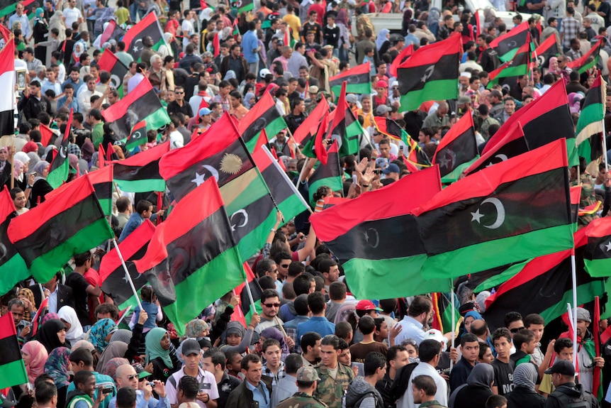 Libyans celebrate liberation (AFP: Abdullah Doma)