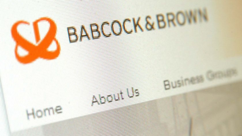 Babcock and Brown logo on the company website