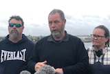 The family of Lucas Arnott speak at a press conference in Devonport, 19 July 2020.