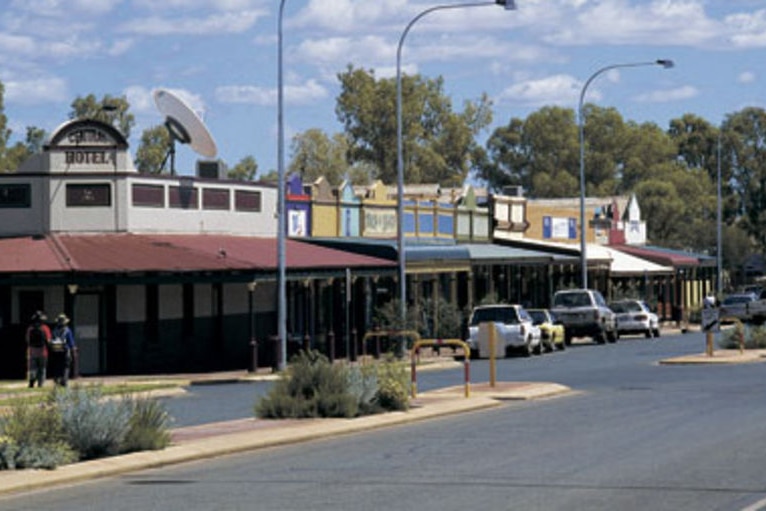 The centre of Leonora, street scape