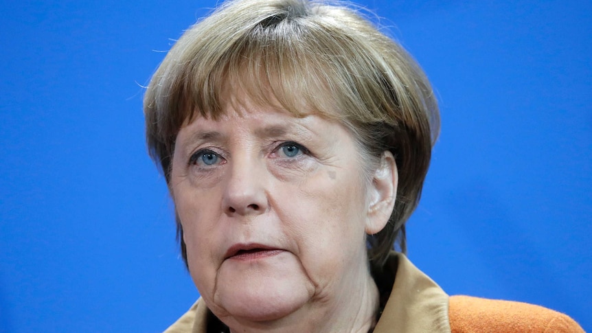 A photo of Angela Merkel.