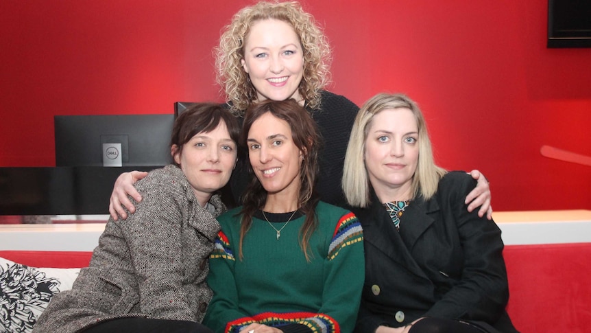 Zan Rowe, Holly Throsby, Sally Seltmann and Sarah Blasko at Double J in August 2019