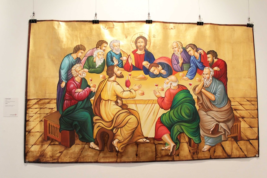 Brisbane artist and refugee Murhaf Obeid's The Last Supper