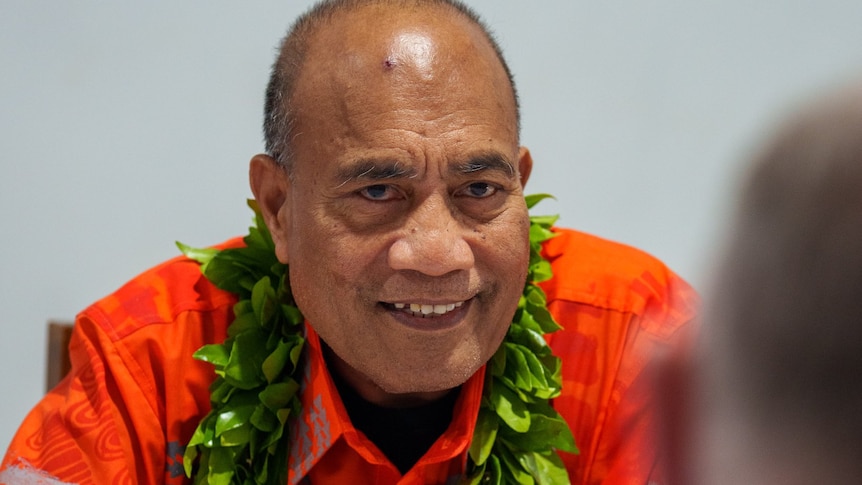 Kiribati's President Maamau at the Pacific Islands Forum.