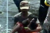 Asylum seekers rescued off the coast of Cidaun.