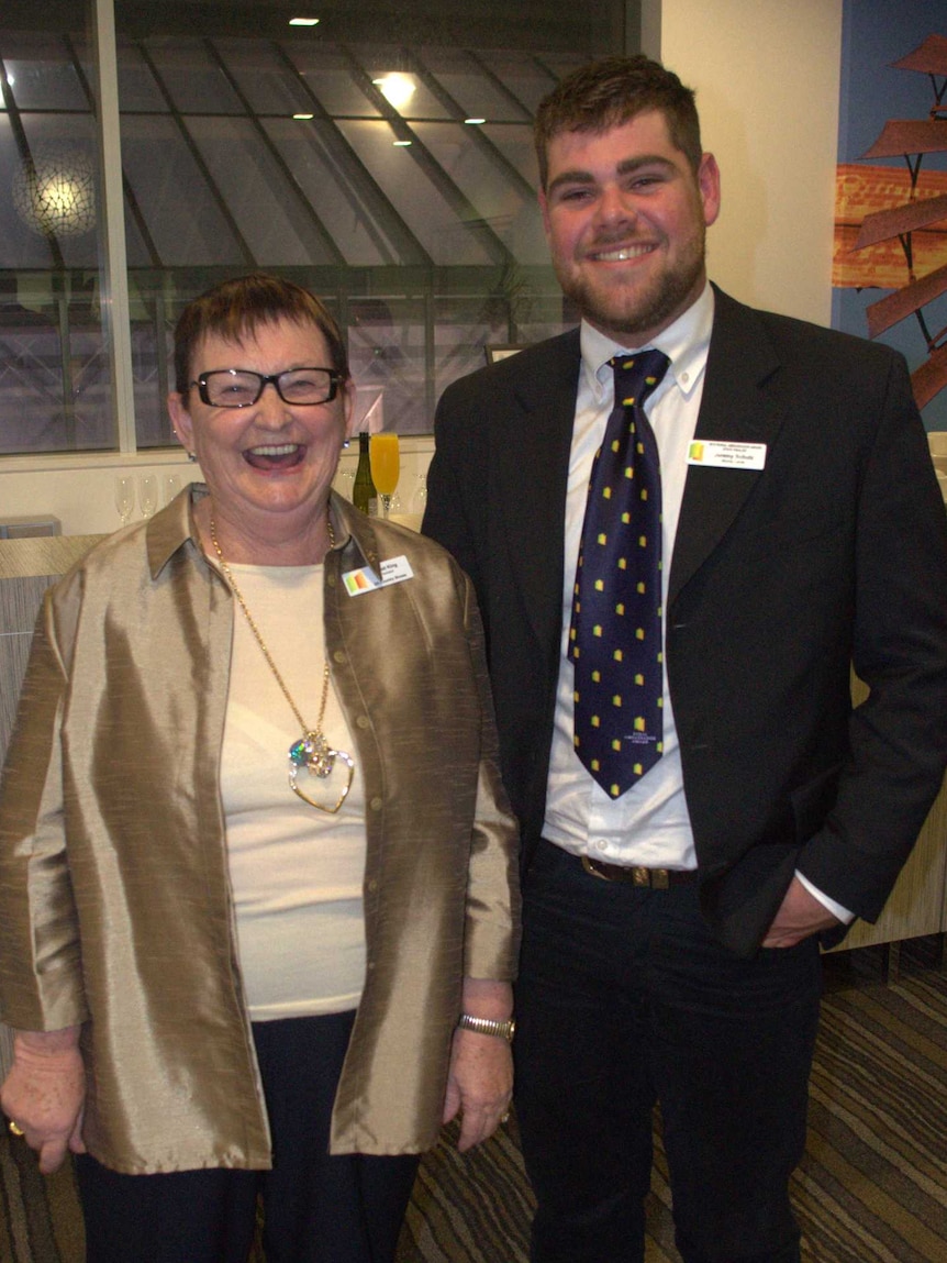 Janet King with Rural Ambassador Award winner Jeremy Schutz