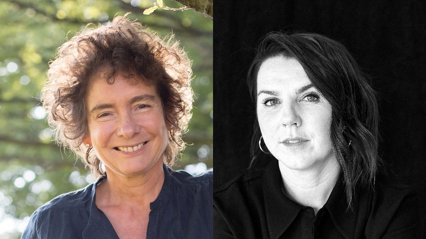 Author headshot: Jeanette Winterson on left Kate Mildenhall on right in B&W