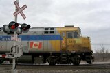 A VIA passenger train makes its way across Canada.