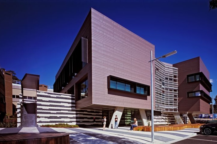 The large building HQ of La Trobe rural health school in Bendigo