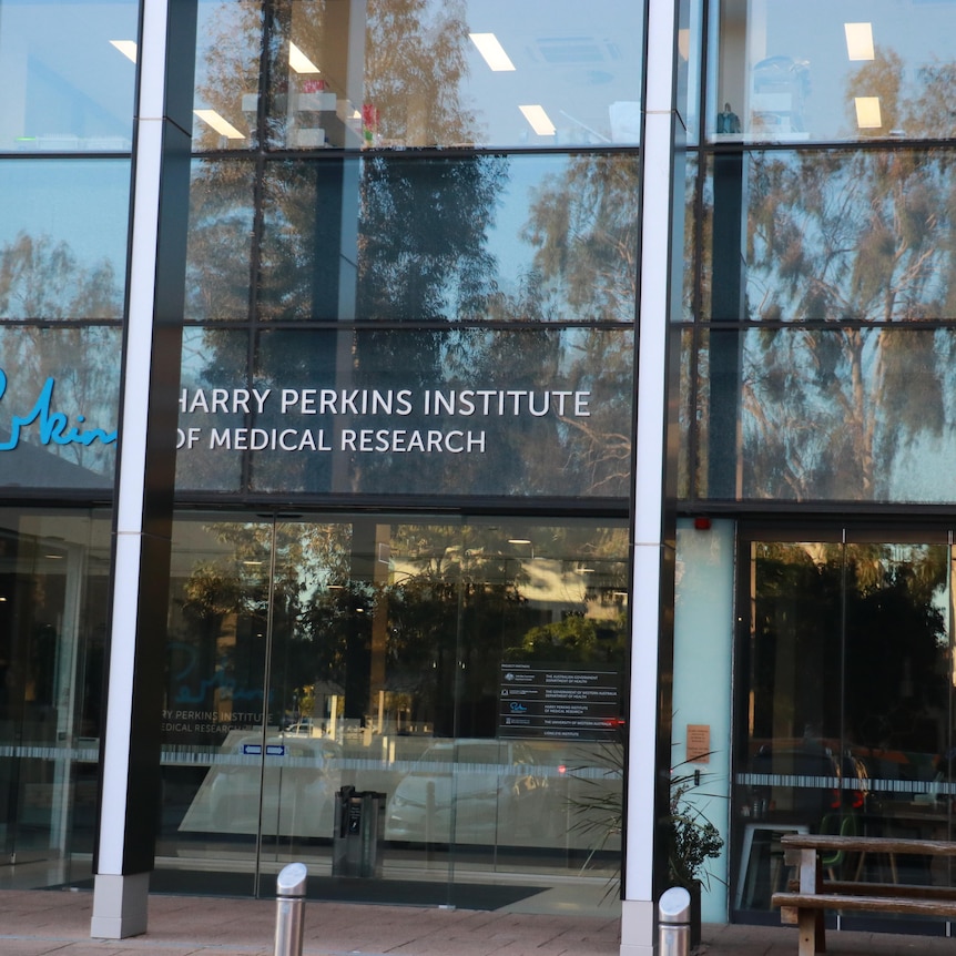 Entrance to Harry Perkins Medical Institute in Perth.