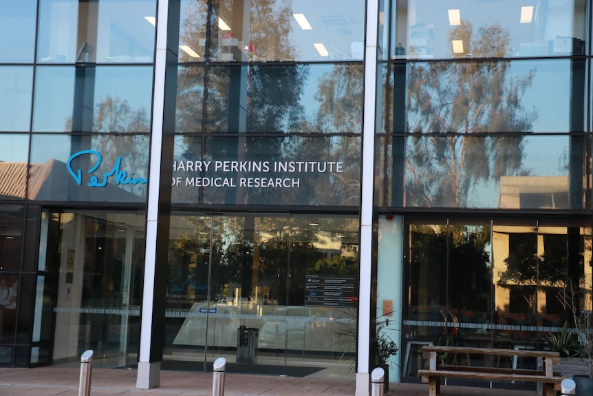 Entrance to Harry Perkins Medical Institute in Perth.