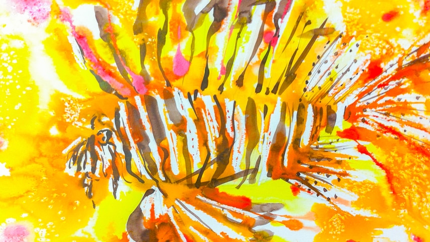 An illustration of a lion fish.