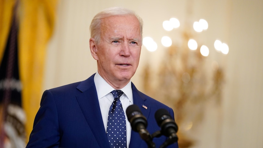 Joe Biden speaks inthe White House