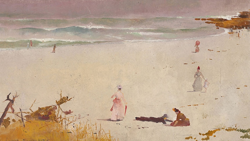 Painting 'Bronte Beach' (1888) by Charles Condor