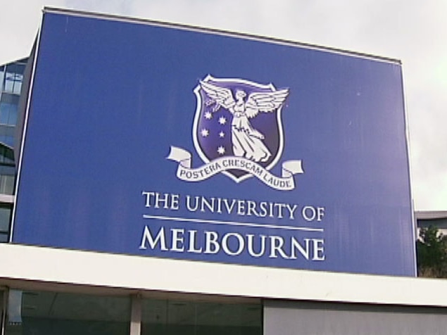Melbourne University sign