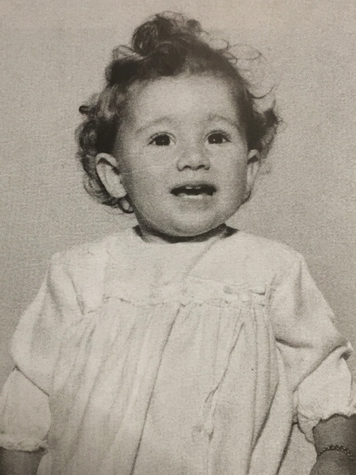 Jacqui Lambie as an infant.