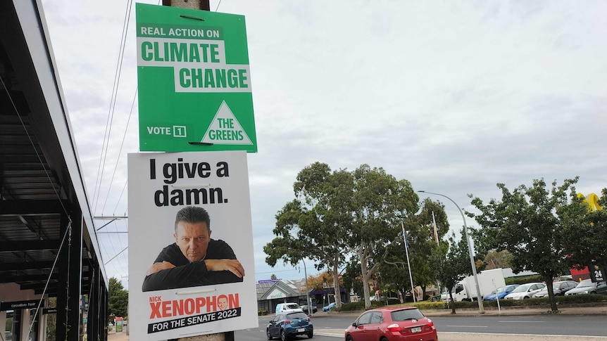 Corflutes for the 2022 Federal election in South Australia