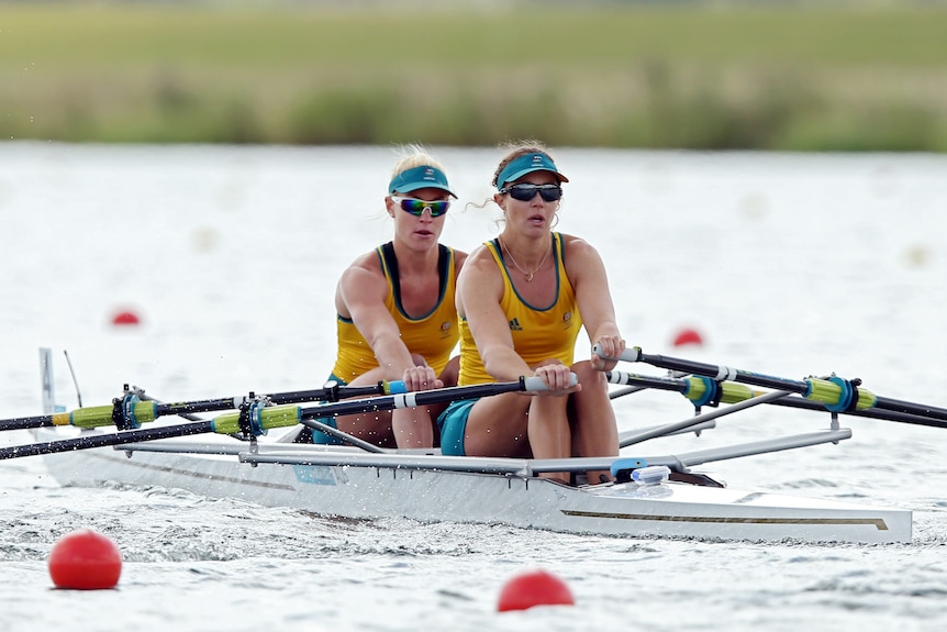 Medal chance ... Kim Crow and Brooke Pratley will contest the women's double sculls final.