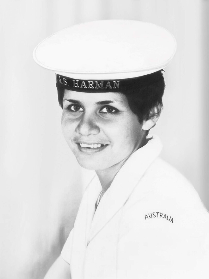 Pattie Lees in the navy