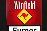 Winfield cigarette packets being sold in Europe.