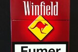Winfield cigarette packets being sold in Europe.