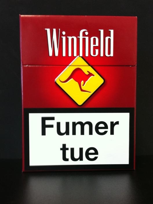 Winfield cigarette packets being sold in Europe.