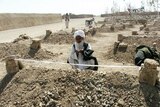 Afghan man prays for victims of US airstrike