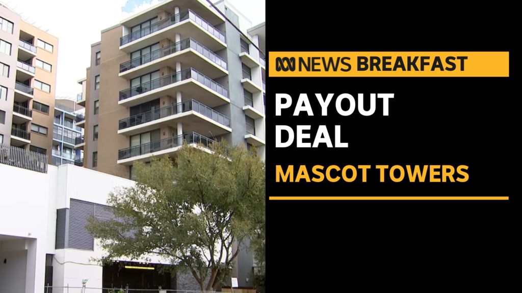 Payout Deal, Mascot Towers: Mascot Towers appartment block from street level