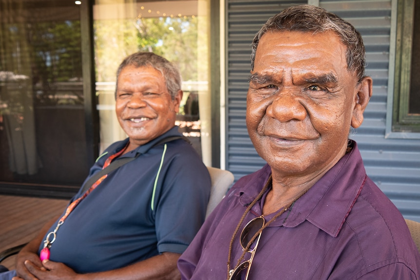 Two elderly Aboriginal men