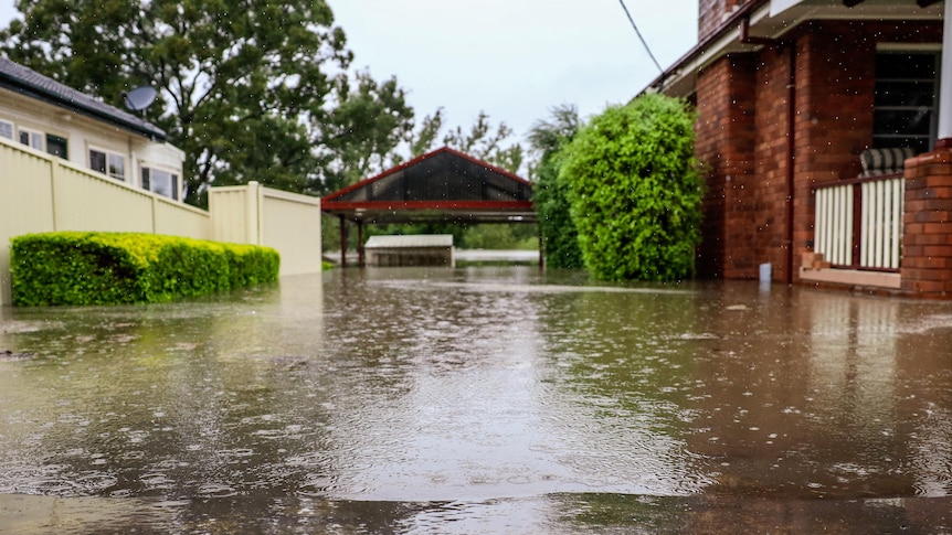 A flooded home