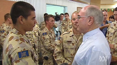 The PM has visited troops and engineers involved in reconstruction. (File photo)