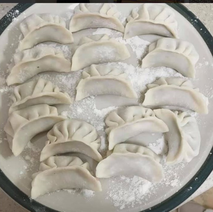 A plate of handmade dumplings