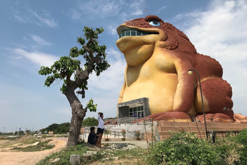 The Big Toad at Phaya Thaen Public Park in Thailand.