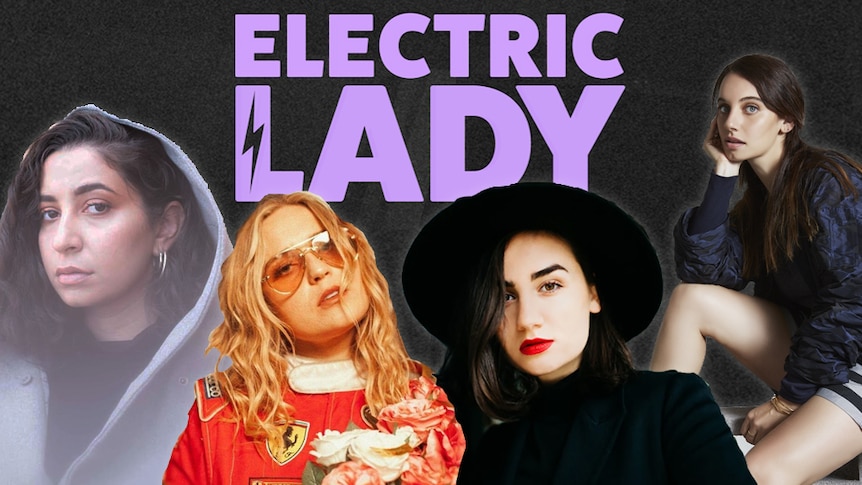 A composite of the Electric Lady 2018 lineup ft. Wafia, Jack River, Meg Mac, and Nina Las Vegas