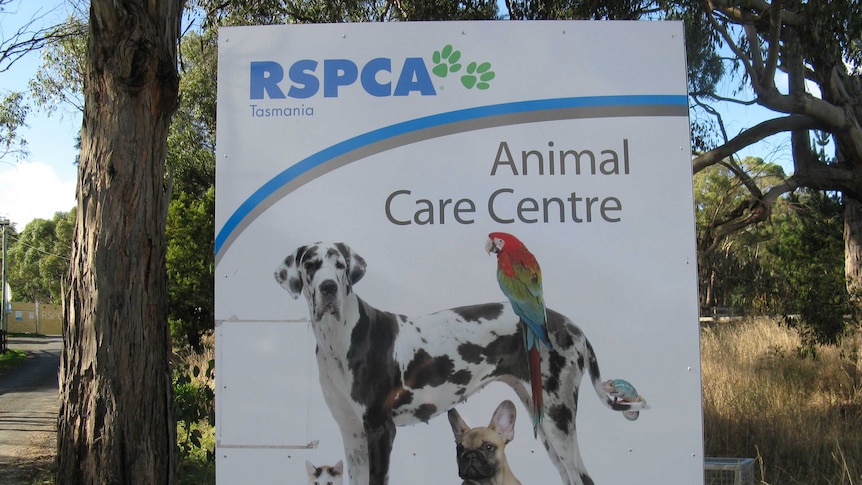 Sign for RSPCA an centre