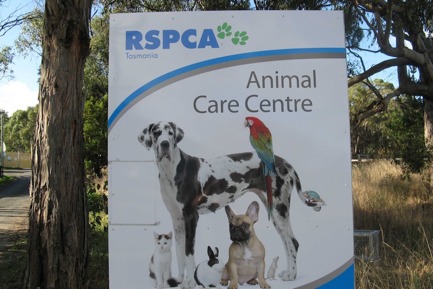 Sign for RSPCA an centre