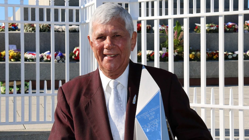 Dr Robert Isaacs with his West Australian of the Year award